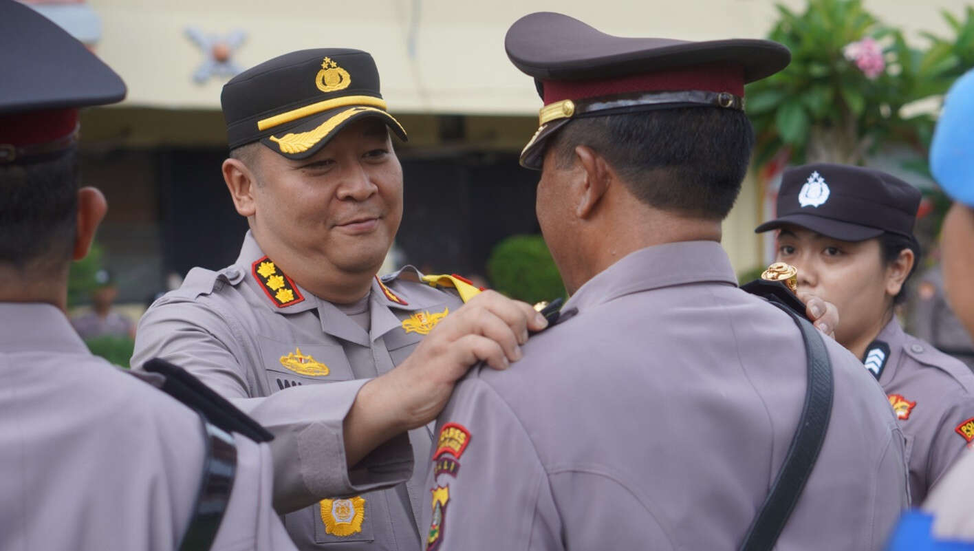 Kasat Pamobvit & Kapolsek KP3 Benoa Diganti, Kapolresta Denpasar Berpesan