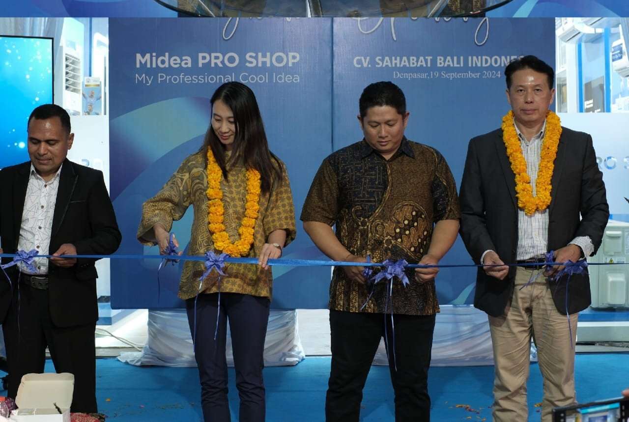 Midea Resmikan Pro Shop Kelima di Denpasar, Komitmen Jadi Solusi Terbaik Tata Udara