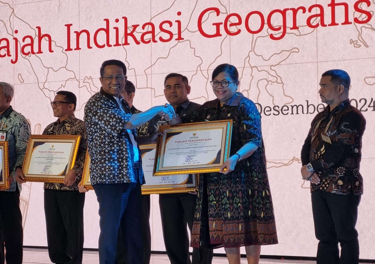 Kemenkumham Bali Raih Penghargaan Indikasi Geografis Nasional