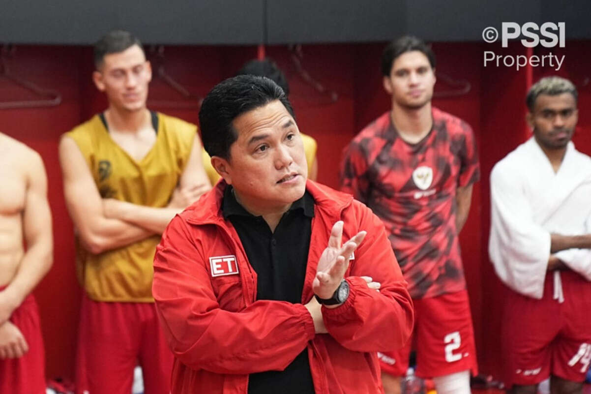 Erick Thohir Minta Timnas Indonesia tak Berpuas Diri Setelah Bekuk Arab Saudi