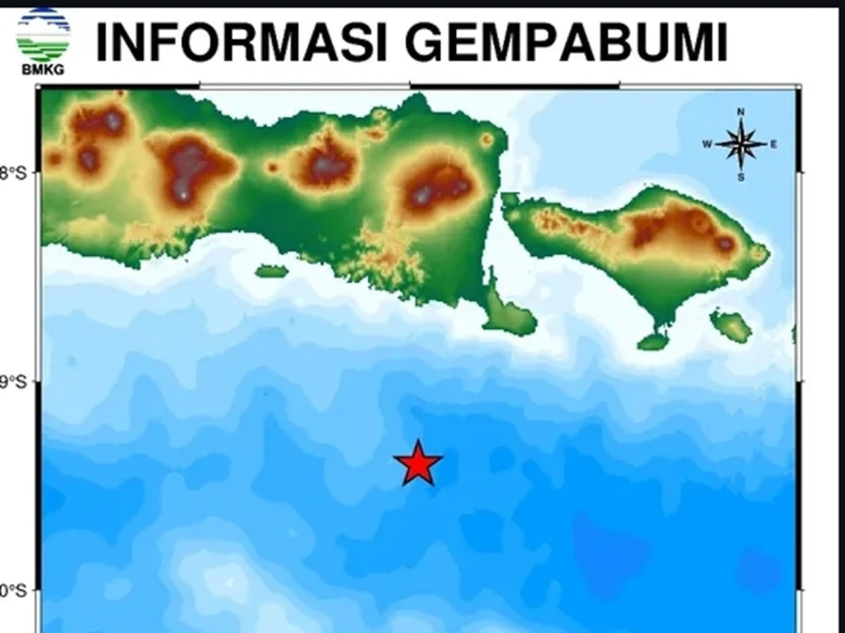 Jembrana Bali Diguncang Gempa saat Kuningan, Terasa Sampai Jawa Timur
