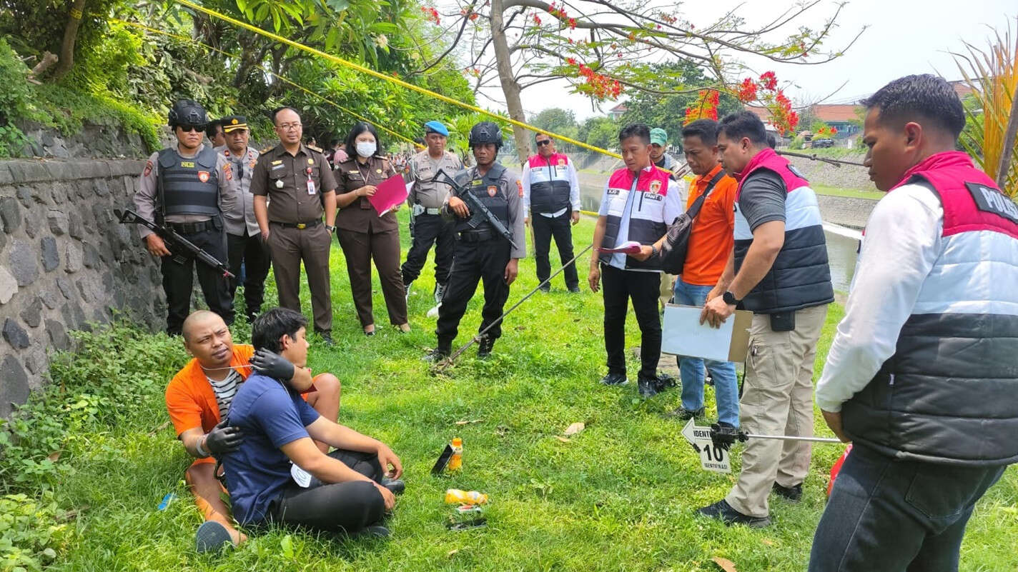 Rekonstruksi Pembunuhan Jukir di Bali: Sambil Berontak, Ini Kalimat Terakhir Korban