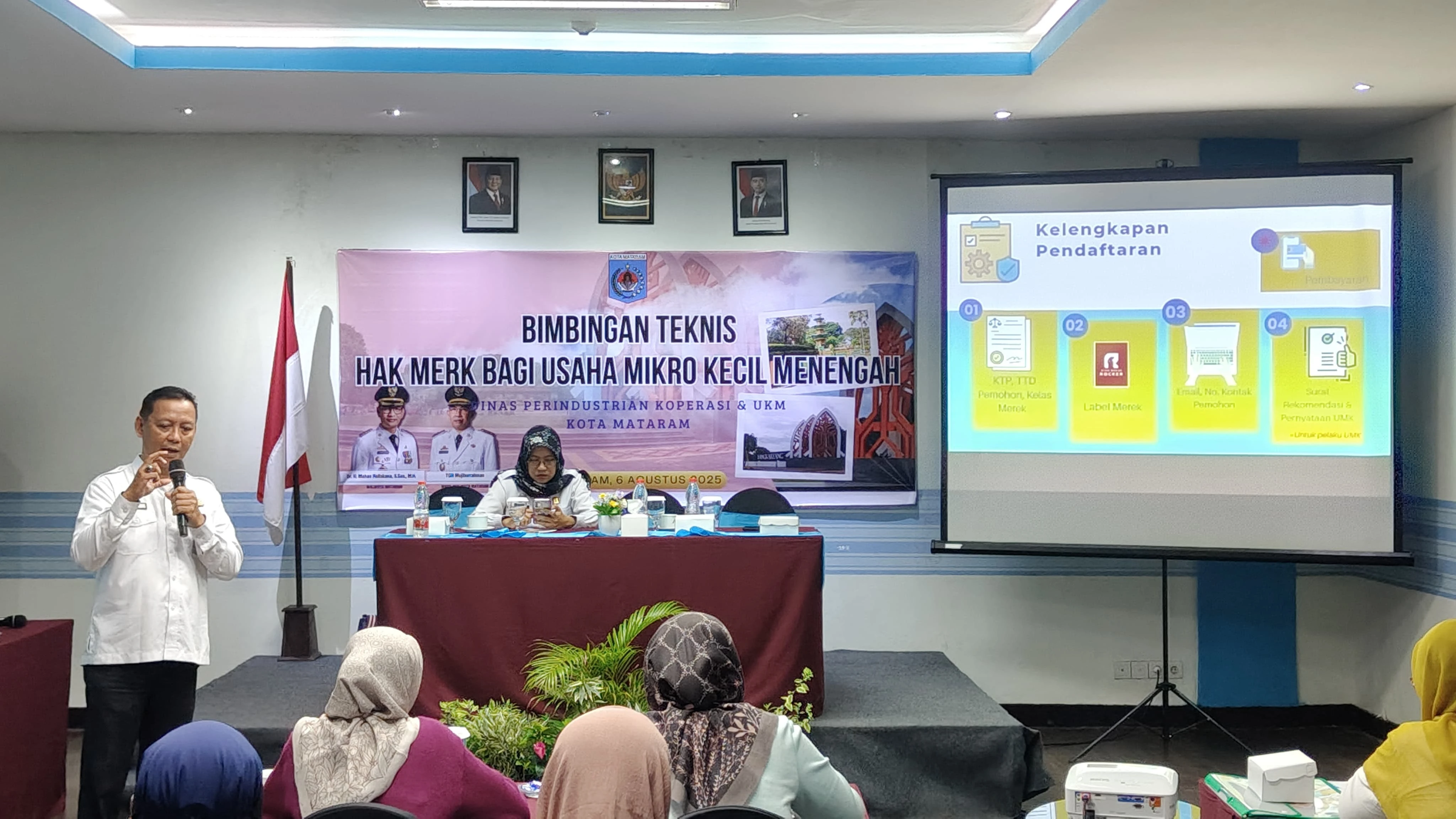 30 Pelaku UMKM Kota Mataram Getol Ikut Bimtek Hak Merek, Dorong Daftar KI