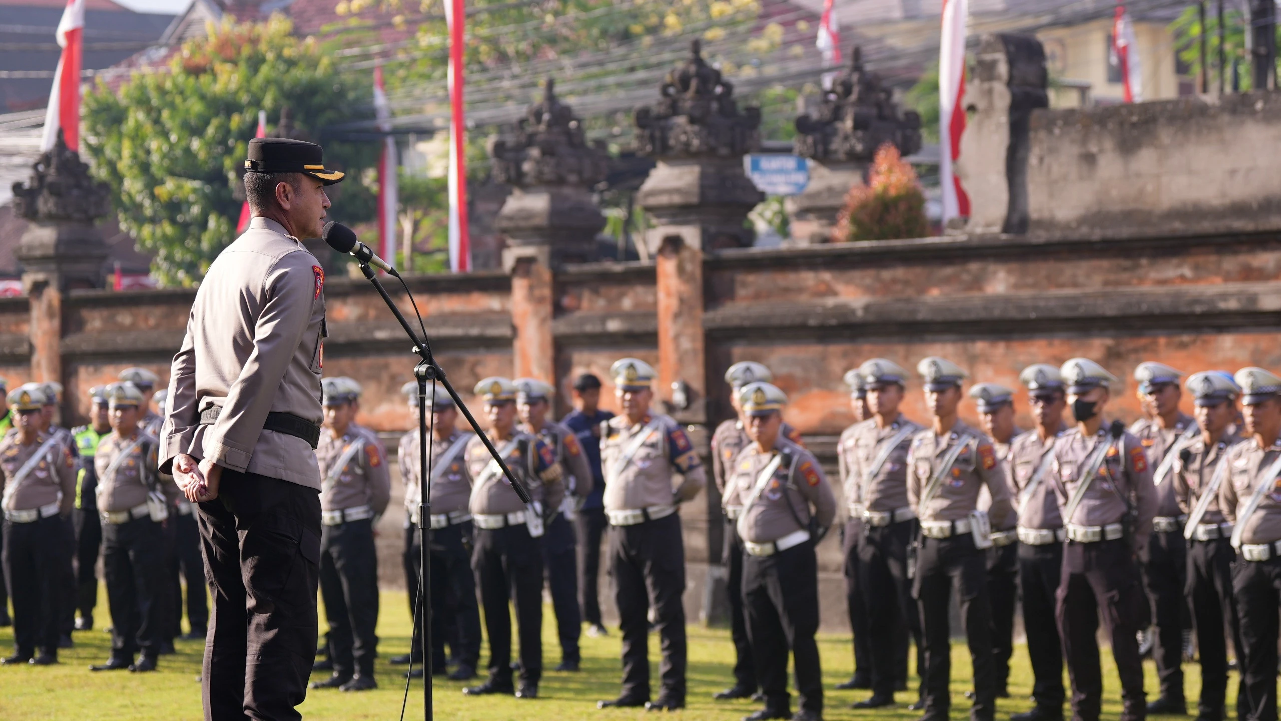 FBI NAA Bergulir di Nusa Dua, Polda Bali Gelar Apel Kesiapan Personel