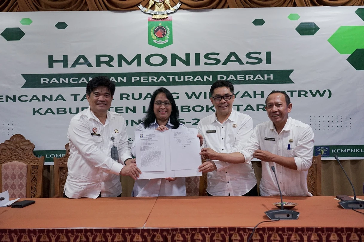 Pemkab KLU Gandeng Kemenkum NTB Harmonisasi Raperda RTRW