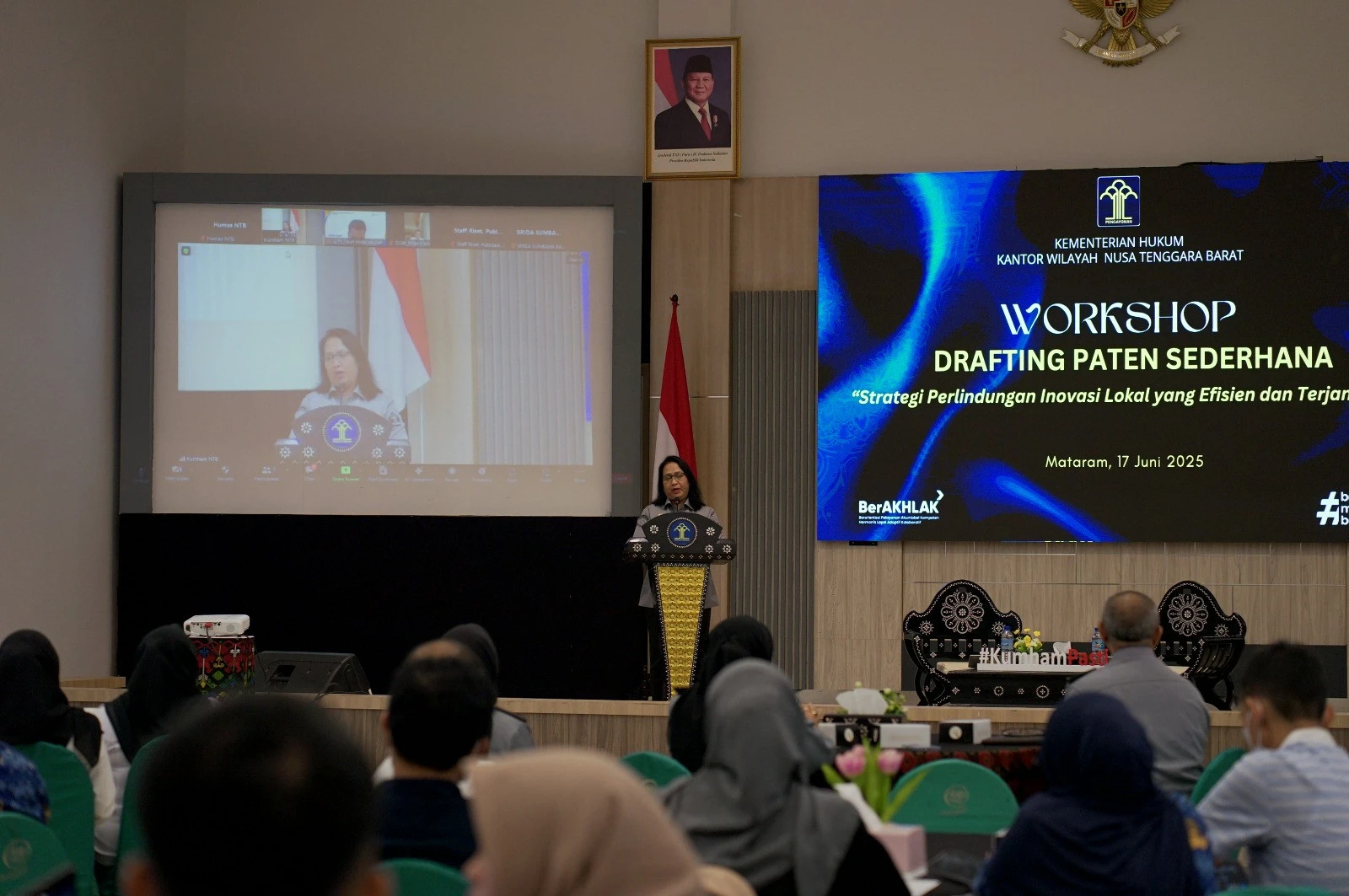 Kemenkum NTB Dorong Perlindungan Inovasi Lokal Lewat Workshop Paten Sederhana