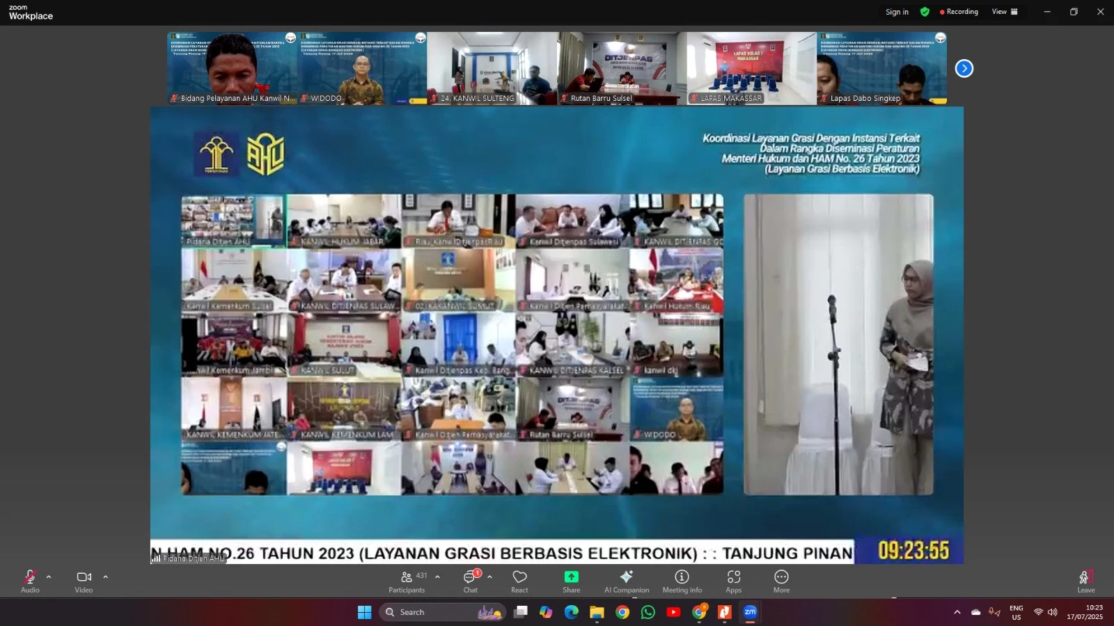 Kemenkum NTB Ikut Diseminasi Layanan Grasi, Dorong Transformasi Digital