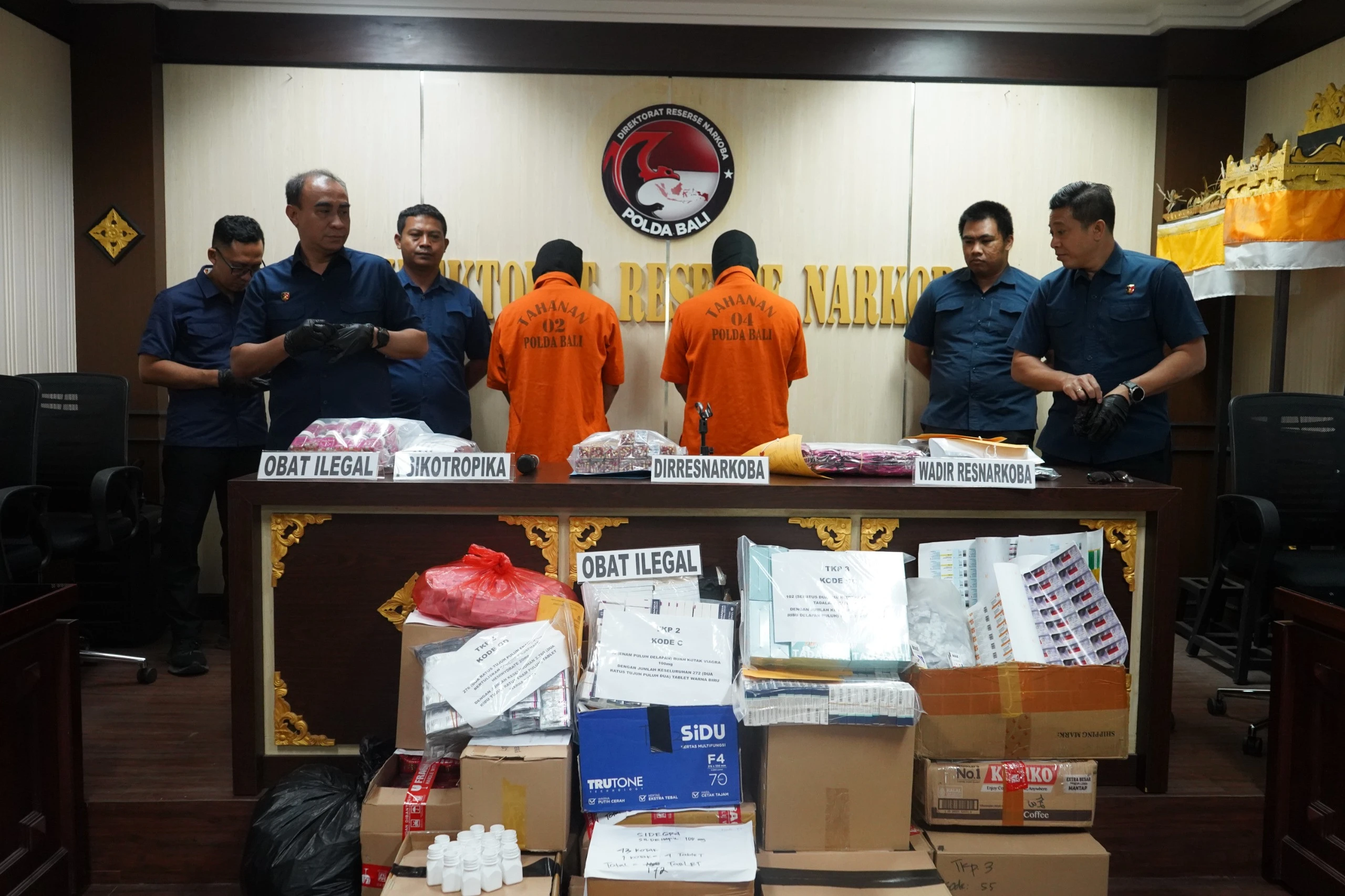 Polda Bali Ungkap Peredaran Obat-obatan Tanpa Izin, Nilainya Fantastis