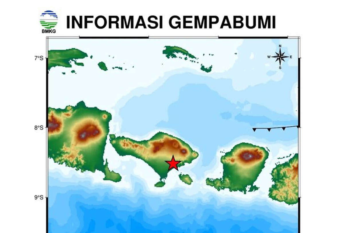 BMKG Denpasar: Gempa Gianyar Tergolong Dangkal, Dipicu Aktivitas Sesar Aktif di Darat