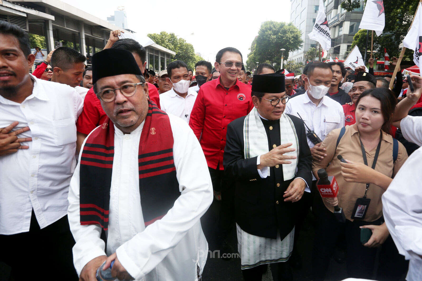 Pedagang Beras Pasar Induk Cipinang Kompak Dukung Pramono-Rano