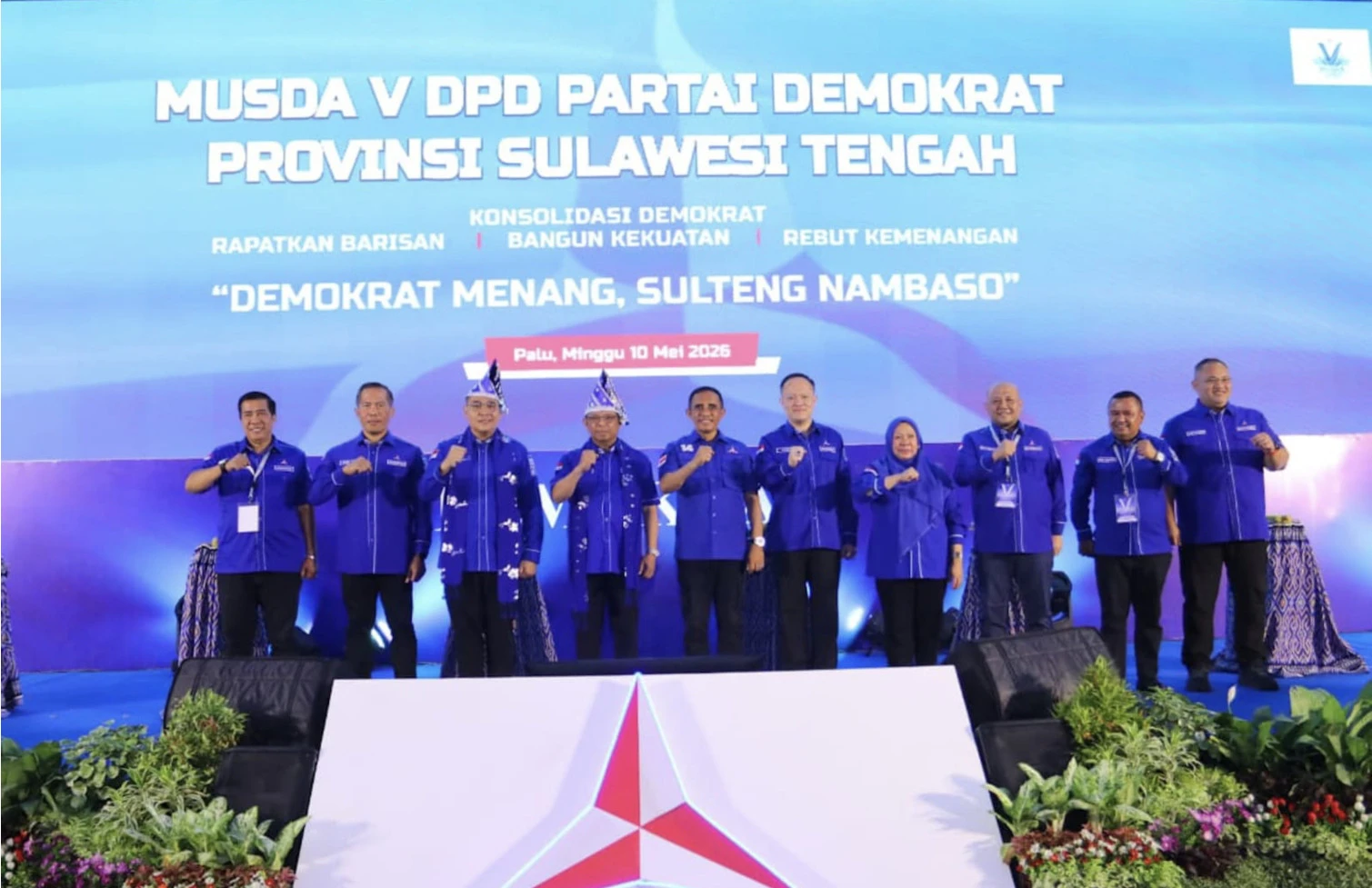 Musda V Demokrat Sulteng, Anwar Hafid Dorong Politik Berbasis Data dan Kerja Nyata