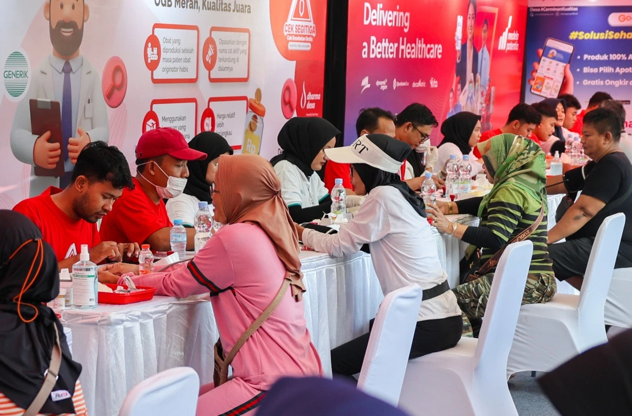 Deteksi Kesehatan Dini, Dexa Group Gelar Cek Segitiga di Cirebon