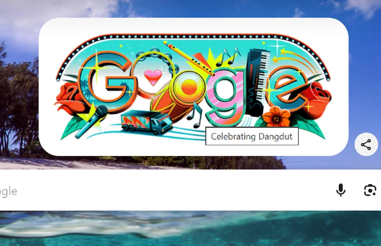 Google Doodle Bertema Dangdut Meriahkan Hari Musik Dunia 2026