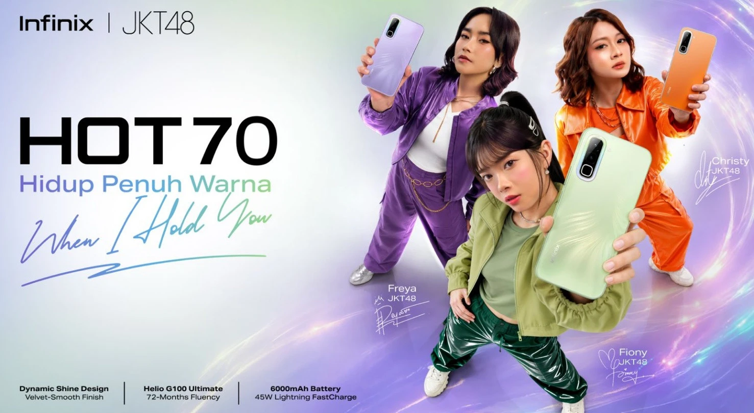 Infinix HOT 70, Hp Rp2 Jutaan Dengan Desain Stylish