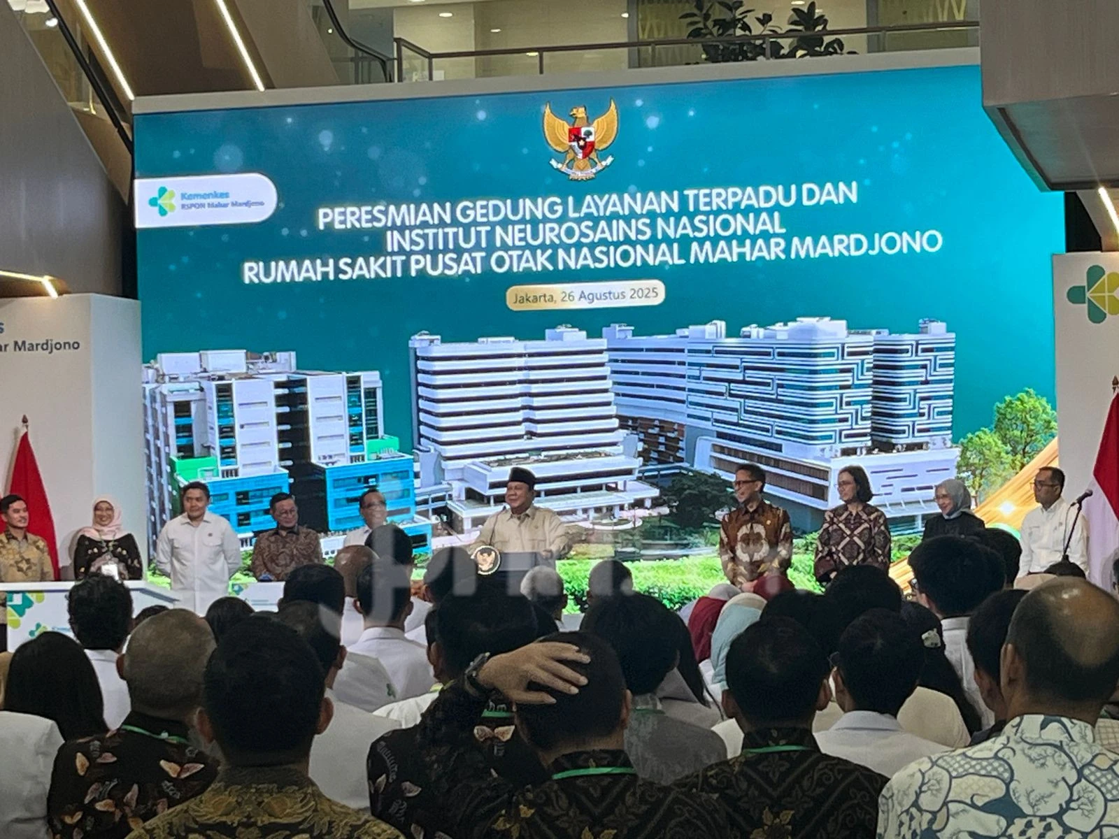 Prabowo Resmikan Gedung Layanan RS Pusat Otak, Tak Kalah dengan Luar Negeri