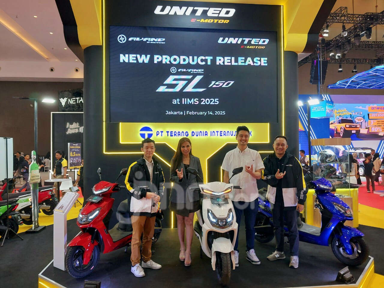 United E-Motor Meluncurkan Motor Listrik Avand SL 150 di IIMS 2025, Tembus 185 Km