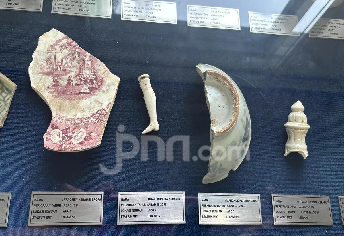 Lihat Nih, Sejumlah Temuan Diduga Benda Bersejarah di Lokasi Konstruksi MRT Jakarta