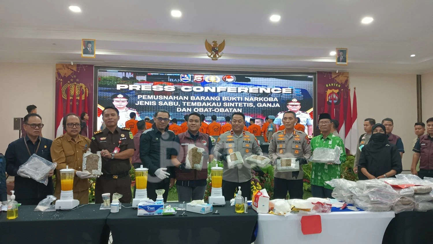Pengungkapan Kasus Narkoba Sepanjang 2025, Polda Banten Tetapkan 778 Tersangka