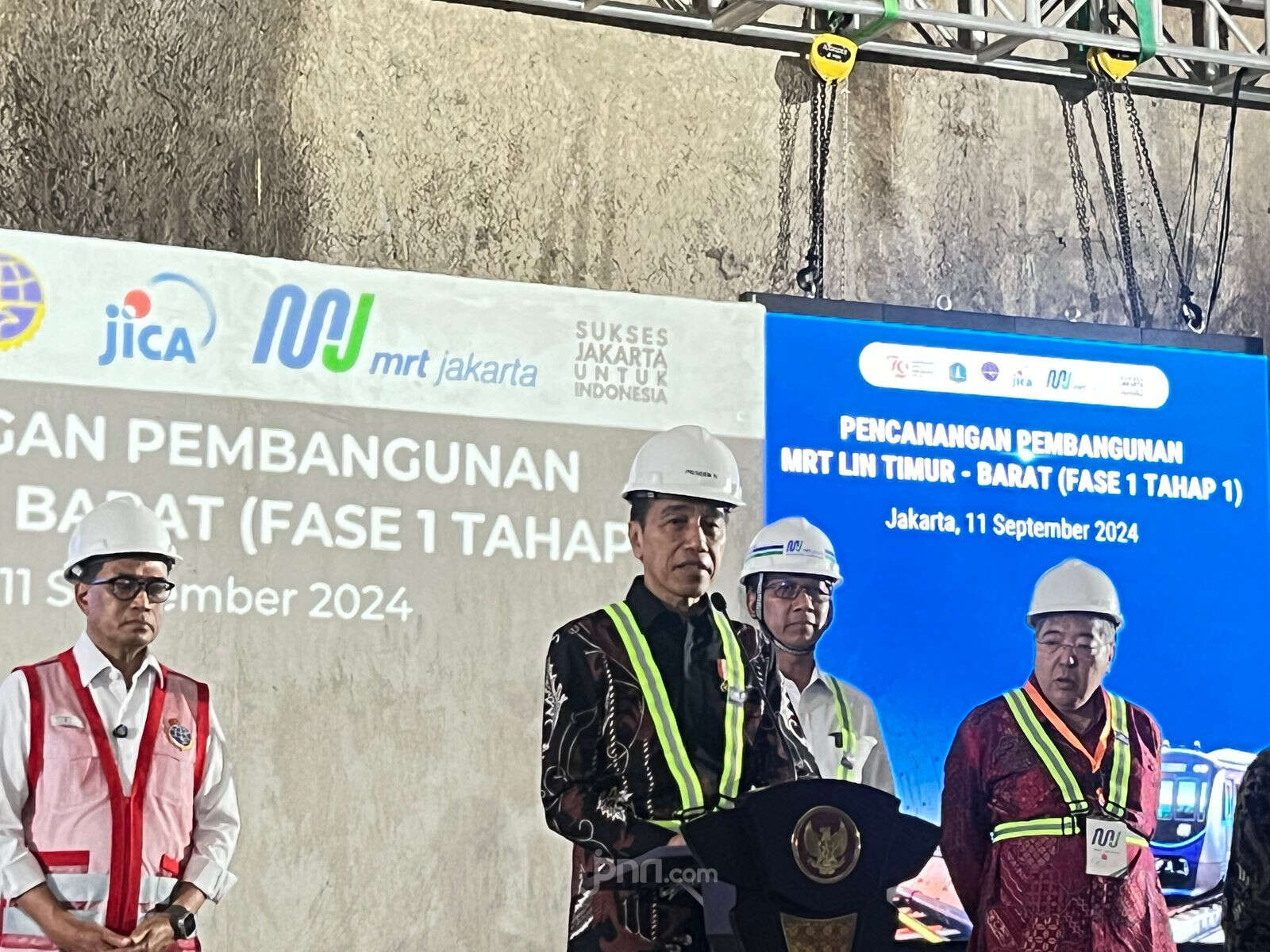 Jokowi Mencanangkan Pembangunan MRT Medan Satria-Tomang