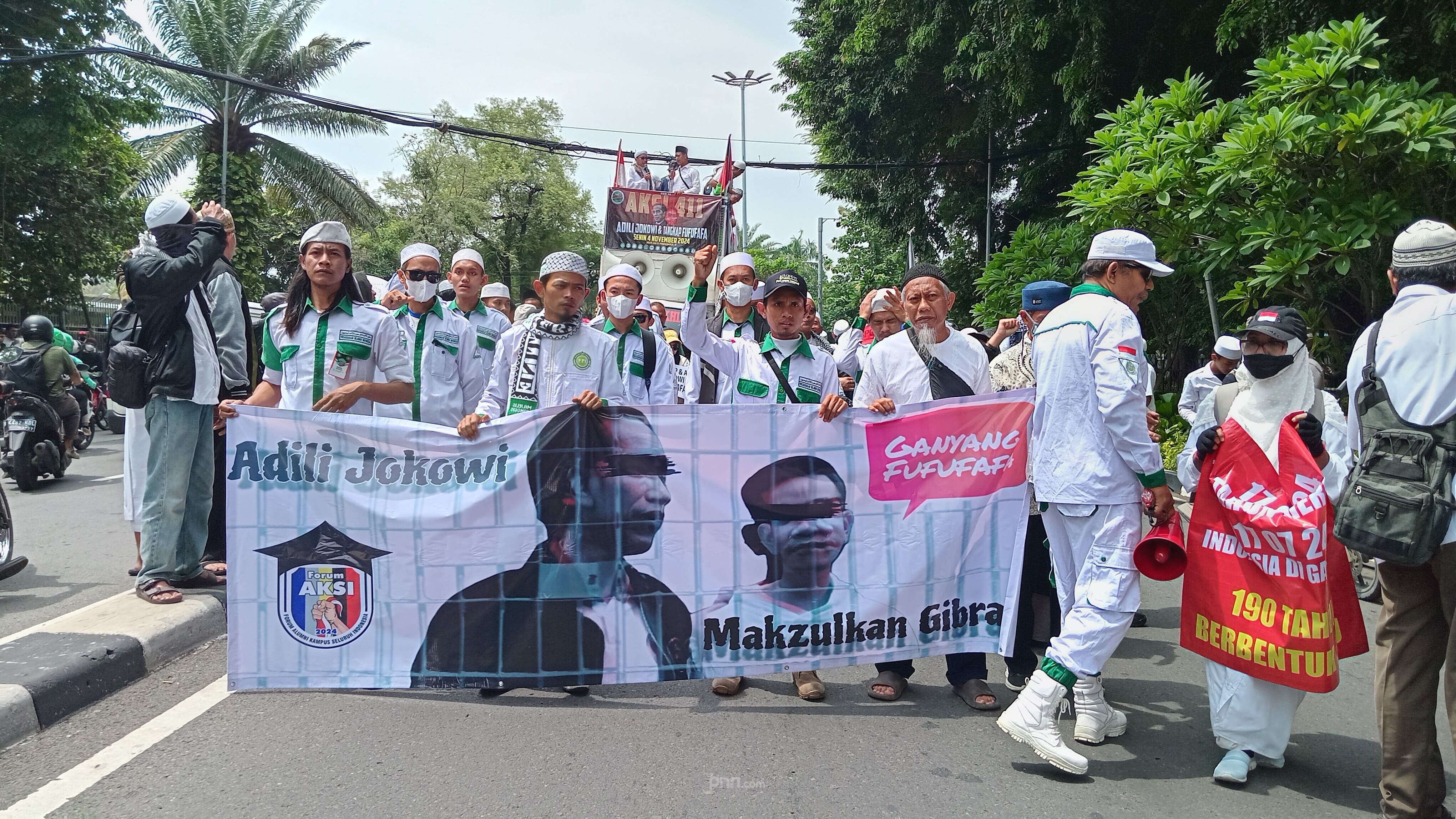 FPI Gelar Aksi 411 Tuntut Adili Jokowi dan Pemilik Fufufafa, Begini Penampakannya