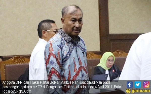 Setnov Bebas, Markus Nari Masih di Penjara