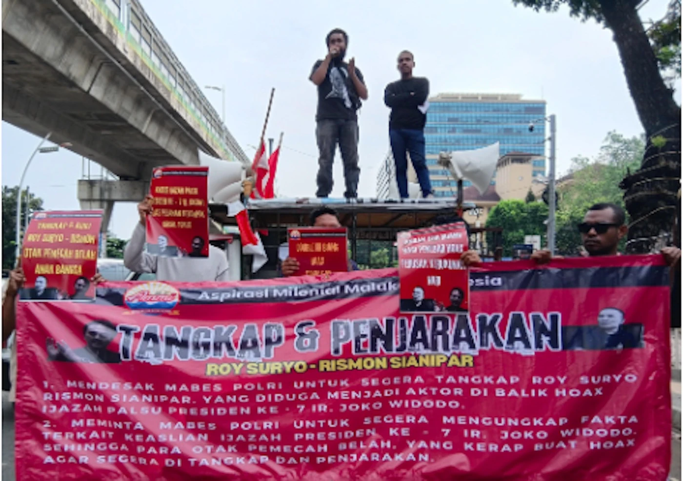 Sambangi Mabes Polri, Aspirasi Milenial Maluku Indonesia: Tangkap Roy Suryo dan Rismon