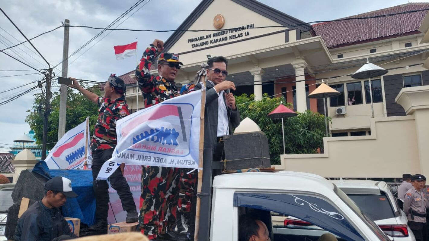 Laskar Merah Putih Minta Majelis Hakim PN Tanjung Karang Tegakkan Keadilan