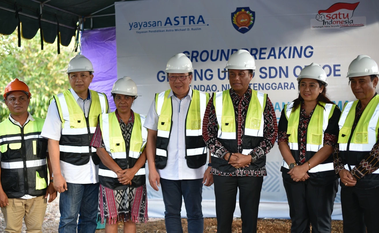 Astra Groundbreaking Fasilitas Baru UPTD SDN Oefoe di Rote Ndao