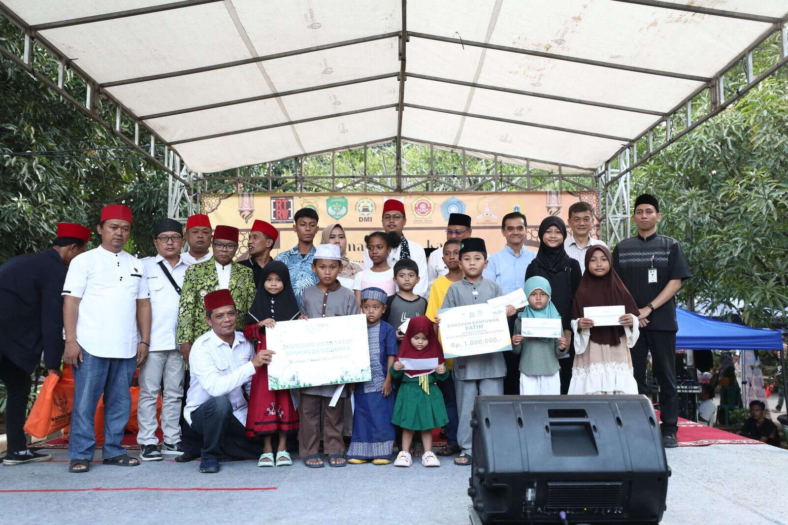 Ramadan, Jajaran Kelurahan Papanggo Menyantuni 182 Anak Yatim Piatu