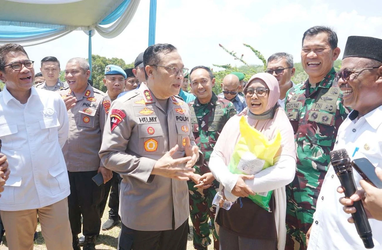Kick Off Penyaluran Beras Serentak, Polda Lampung Pastikan Keterjangkauan Pangan