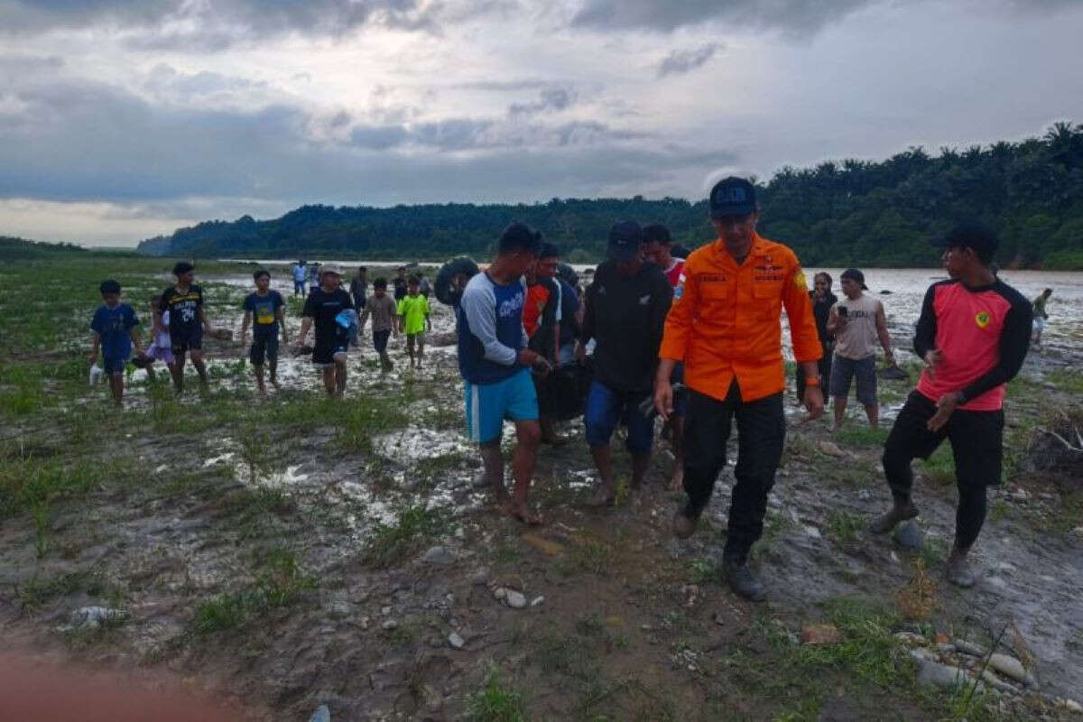 2 Orang yang Hanyut Terbawa Arus di Sungai Wampu Sudah Dievakuasi