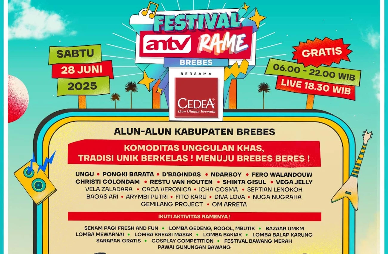 Ungu hingga Ndarboy Siap Guncang Panggung Festival ANTV Rame Brebes