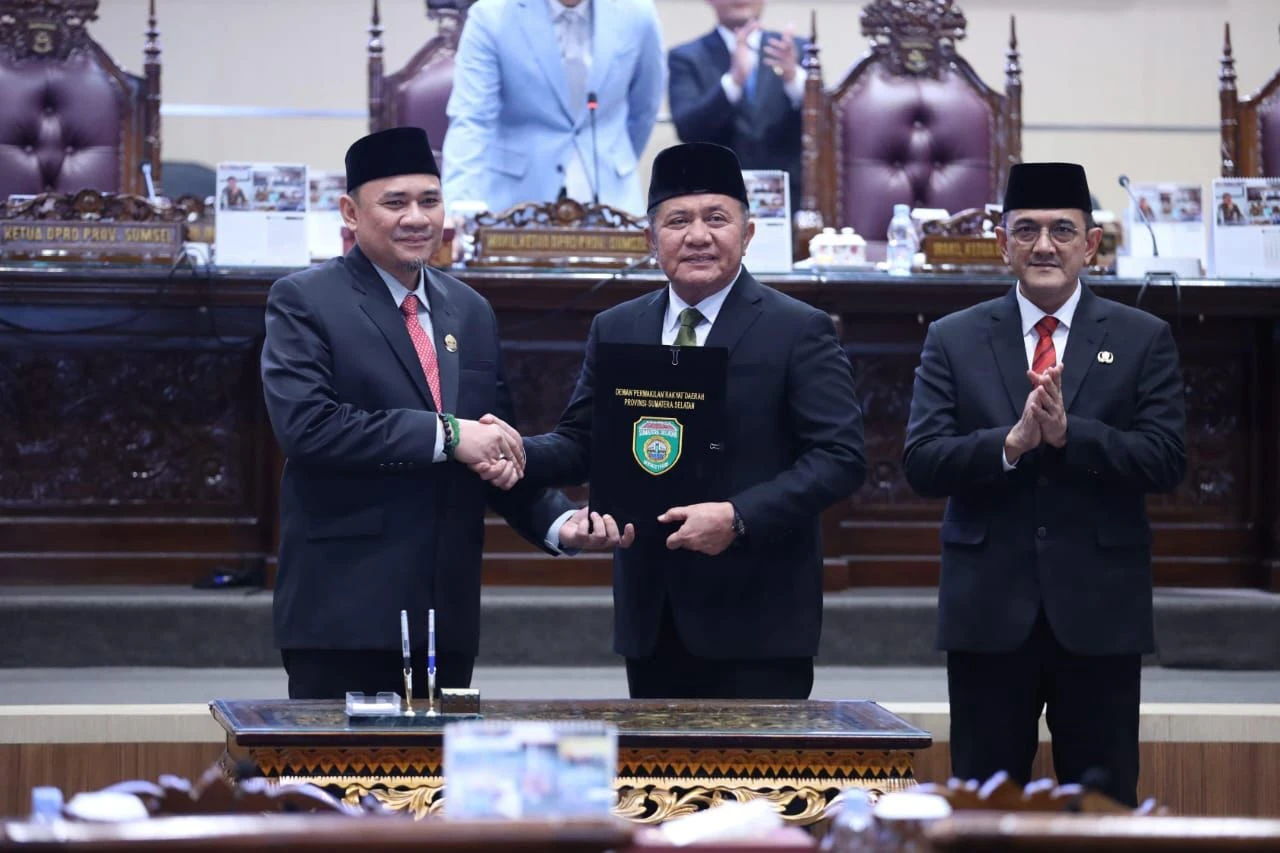 3 Perda Baru Ditetapkan, DPRD & Pemprov Sumsel Siap Perkuat Arah Pembangunan