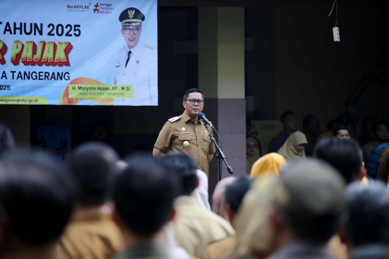 Pimpin Apel Perdana, Maryono Hasan Ajak Pegawai Selalu Enjoy Melayani Warga