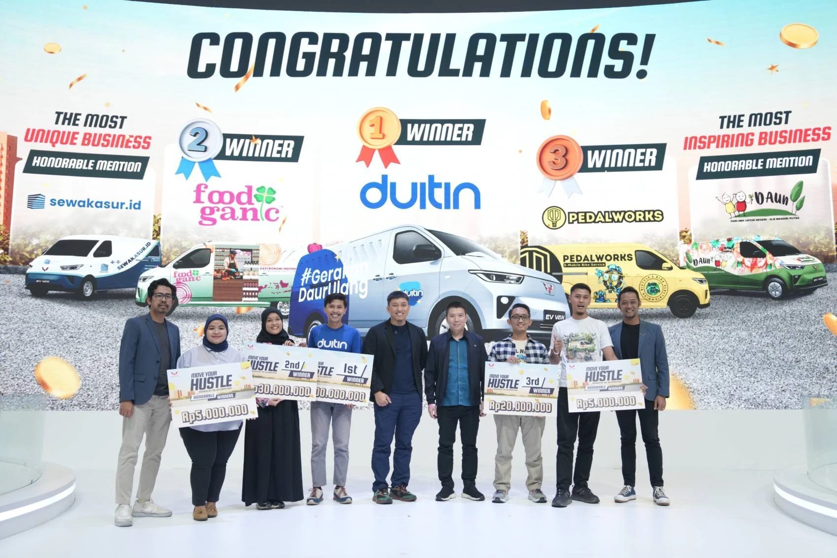 Wuling Umumkan Pemenang Kompetisi 'Move Your Hustle' di GIIAS 2025, Ini Daftarnya