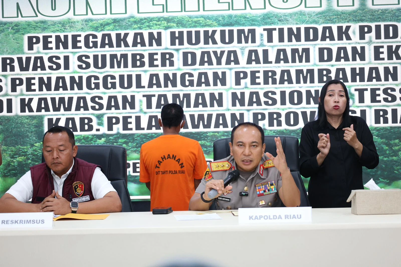 Kapolda Riau Ultimatum Makelar Jual Beli Lahan Konservasi TNTN, Awas!