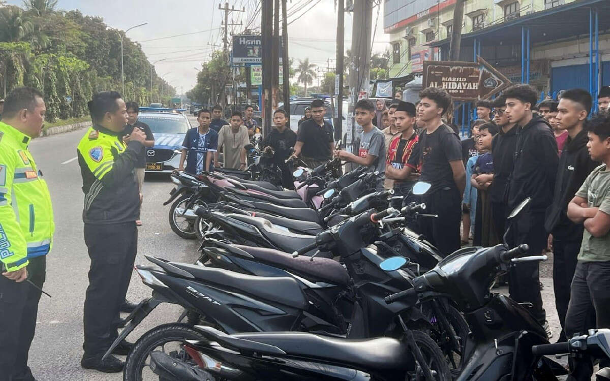 Balap Liar saat Ramadan Meresahkan, 57 Motor Disita Polresta Pekanbaru