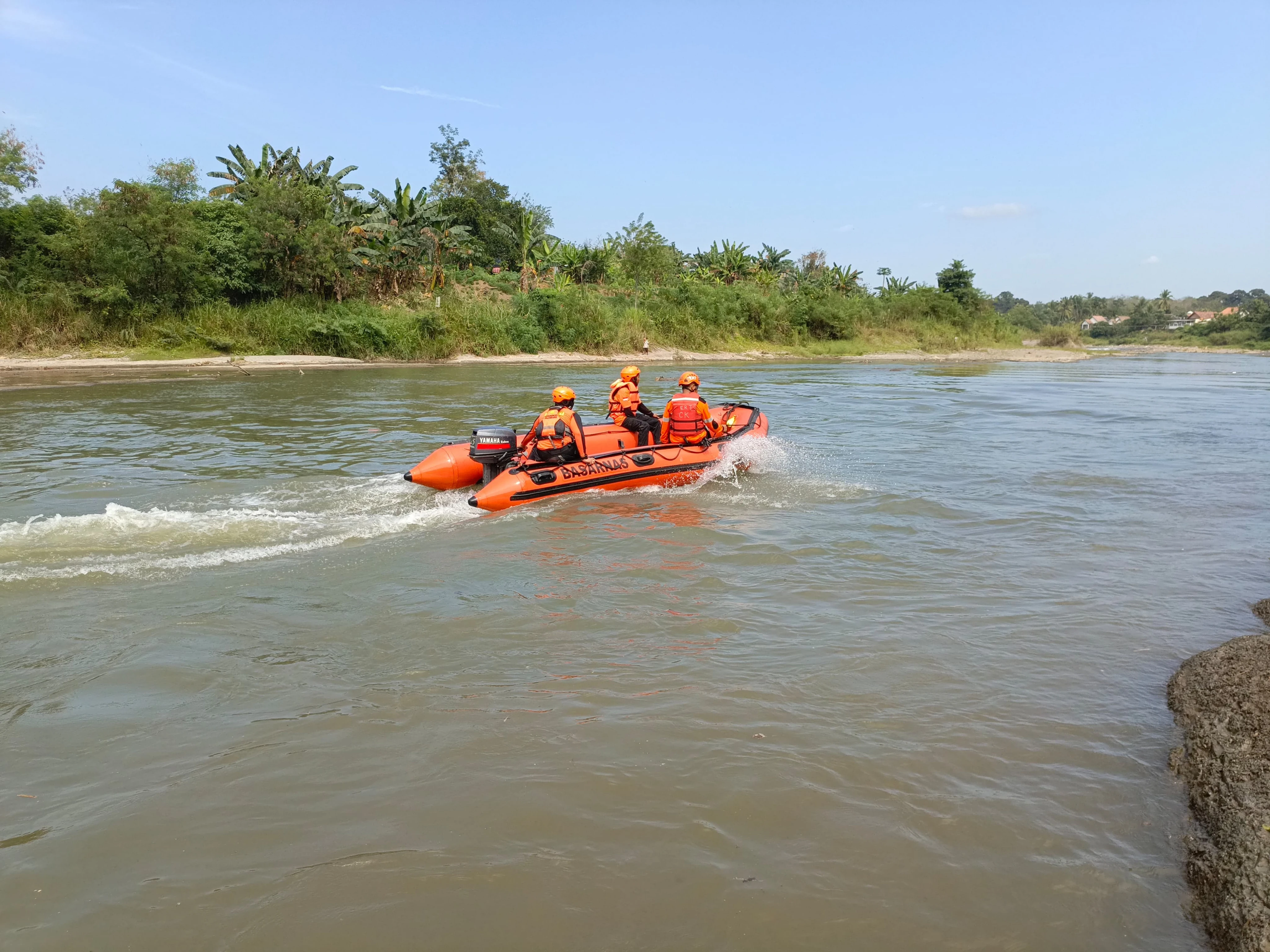 Lansia Tenggelam Saat Memancing di Sungai Lematang, Tim SAR Gabungan Bergerak