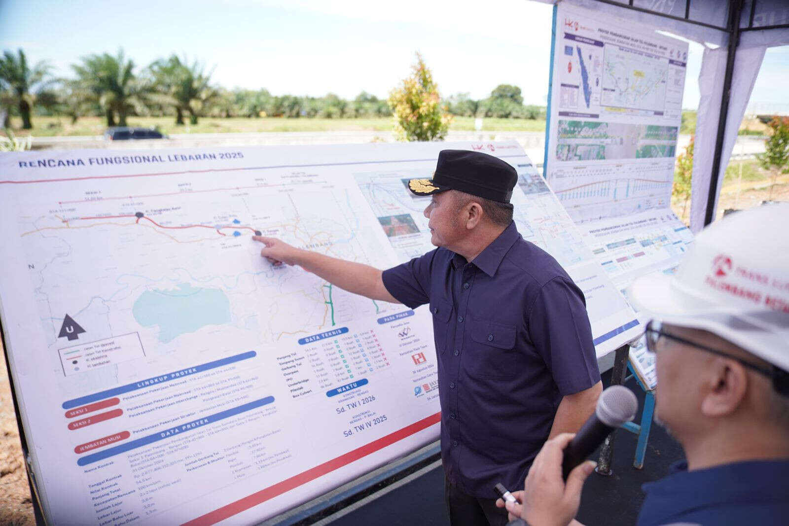 Gercep Herman Deru Cek Langsung Jalur Tol Alternatif Palembang-Betung