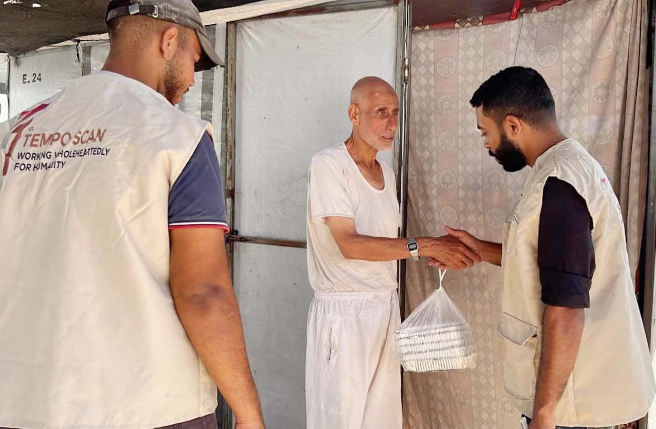 BAZNAS Bersama Tempo Scan Distribusikan 4.600 Porsi Makanan Siap Saji di Gaza