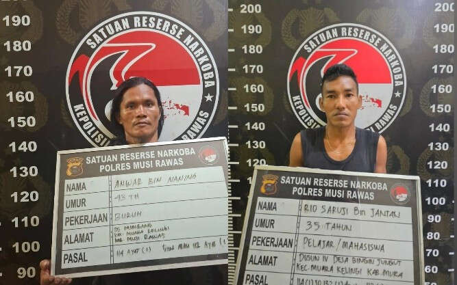 Ada yang Kenal dengan 2 Pria Itu? Mereka Ditangkap Polres Musi Rawas