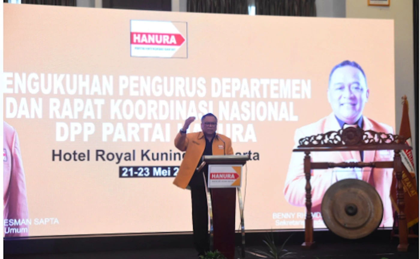 Membuka Rakornas Hanura, OSO Instruksikan Kader Partai Harus Satu Komando