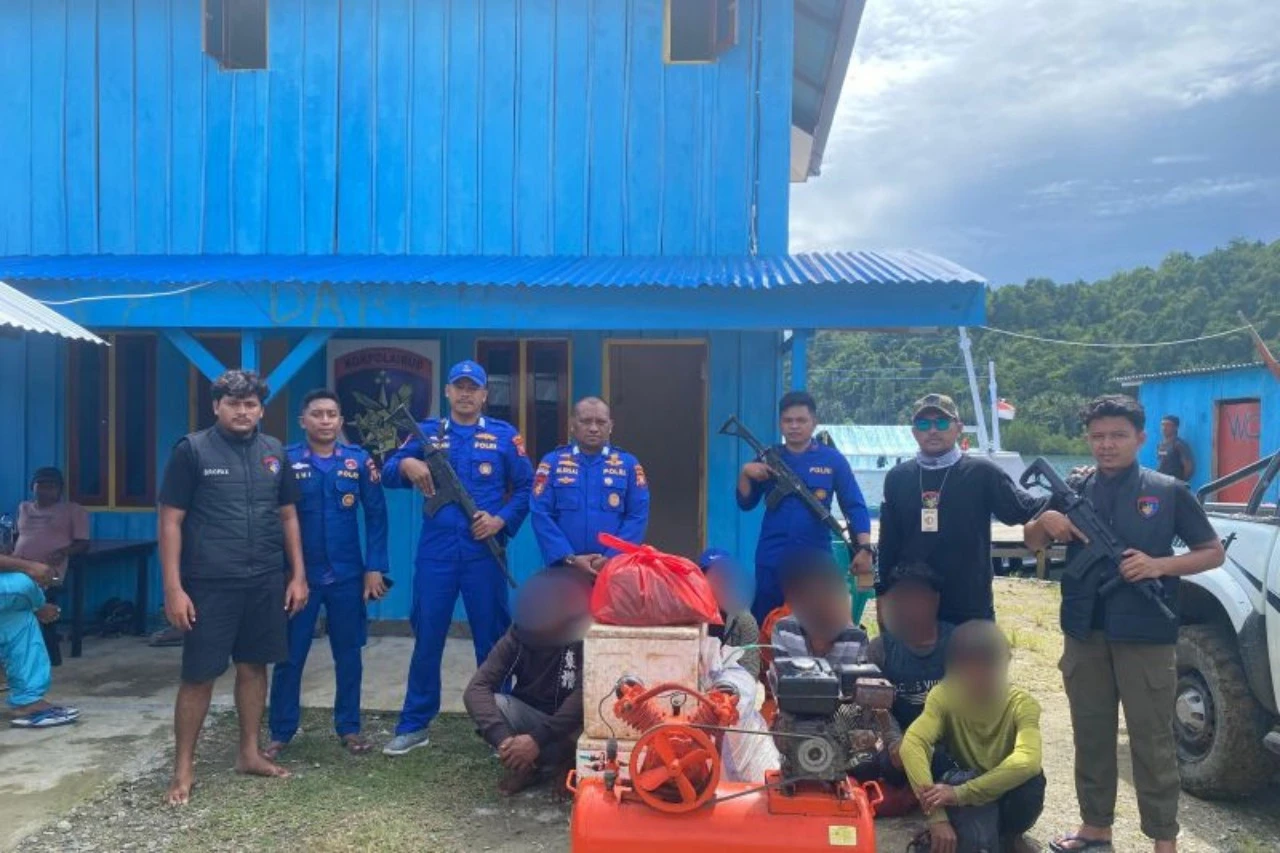 Tangkap Ikan Menggunakan Bahan Peledak, 6 Nelayan Ditangkap Polisi di Halsel