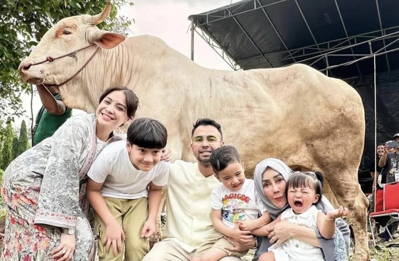 Tebar Puluhan Kurban, Raffi Ahmad: Semoga Jadi Berkah untuk Semua