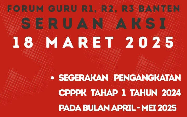 Guru P1 Gabung Aliansi Merah Putih, Tolak TMT PPPK Serentak Maret 2026