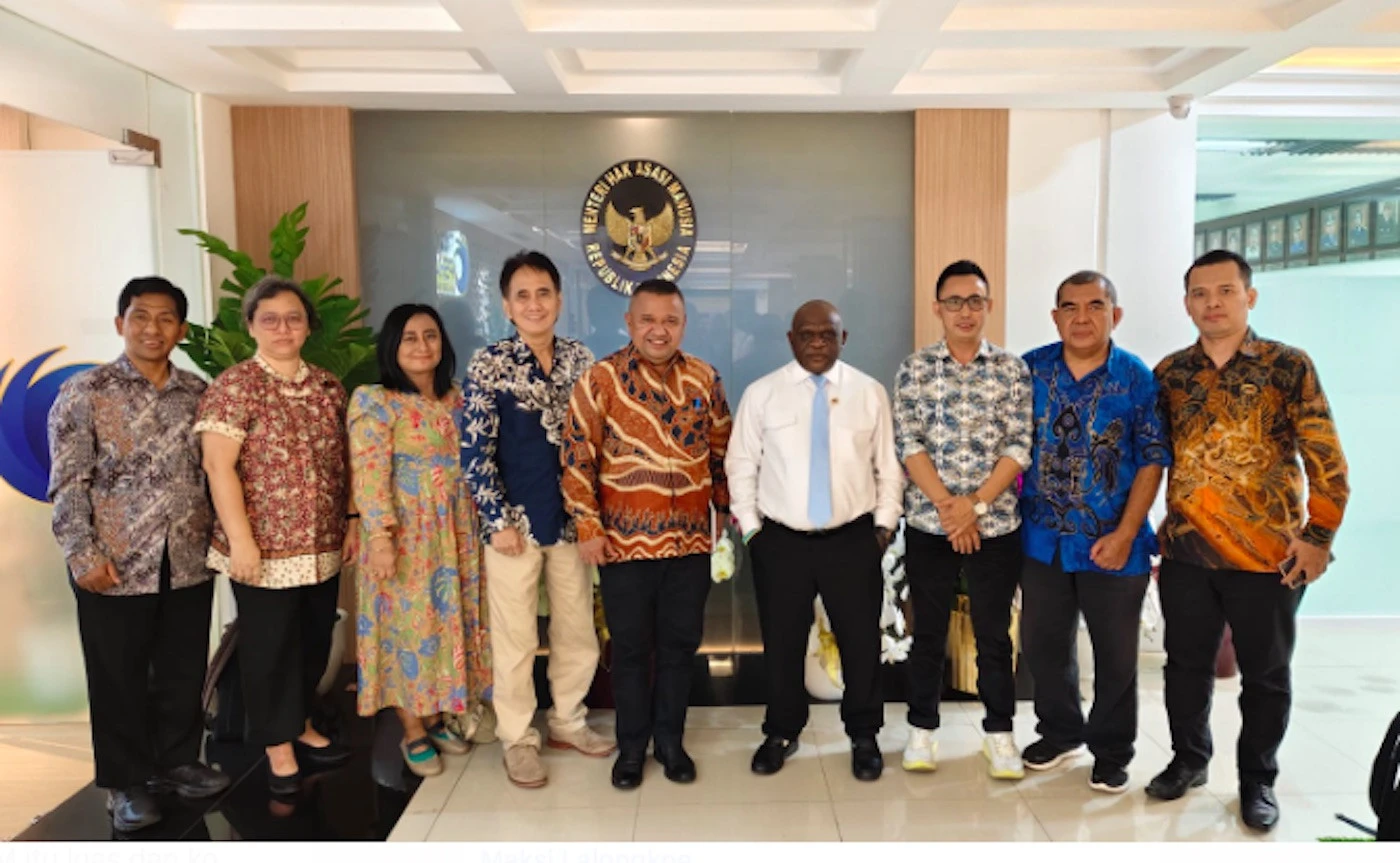 Terima DPP PATRIA, Menteri Natalius Pigai: Perlu Banyak Kader Jadi Duta HAM