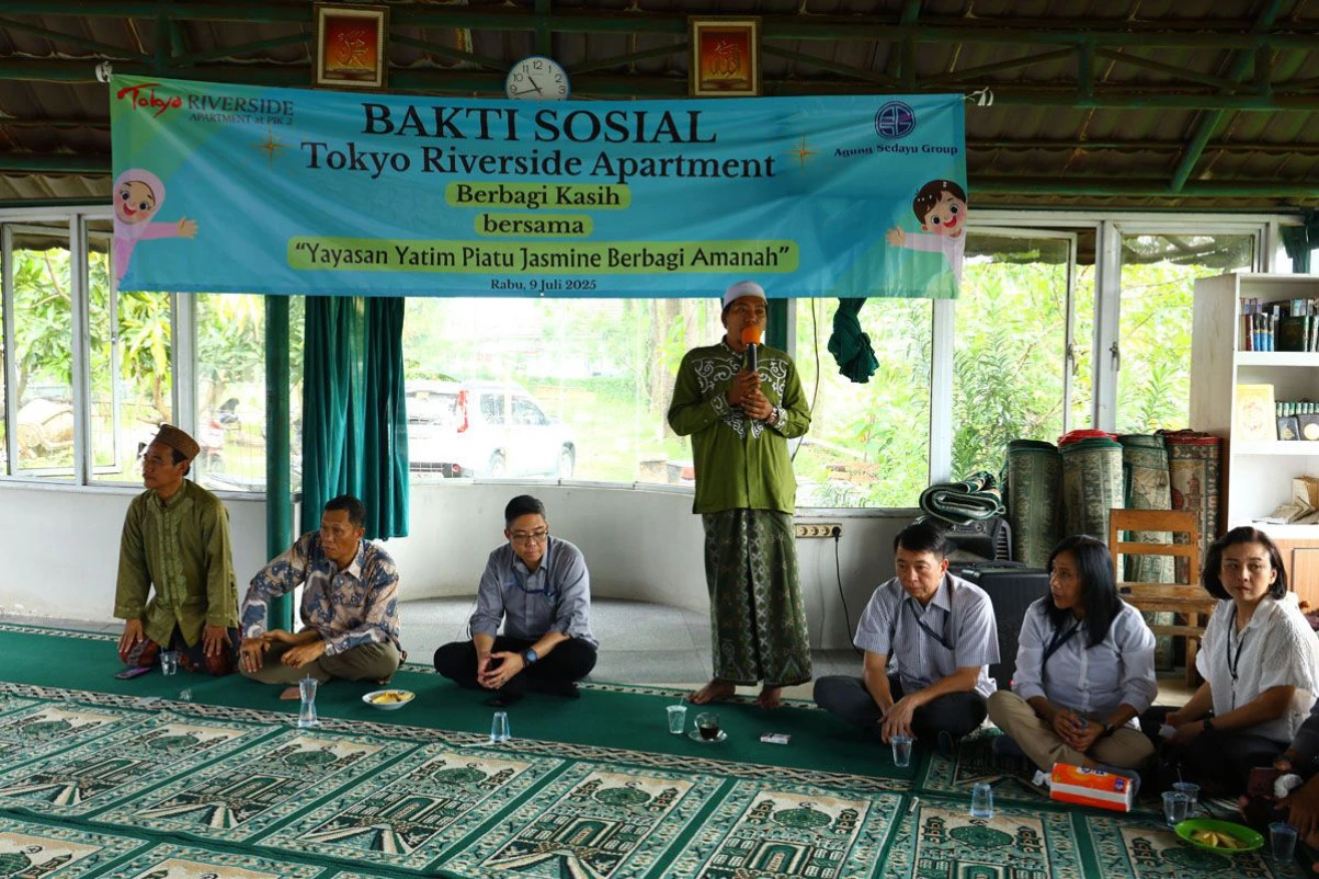 Berbagi Kasih, Tokyo Riverside Apartment dan ASG Bantu Anak Yatim di Teluknaga