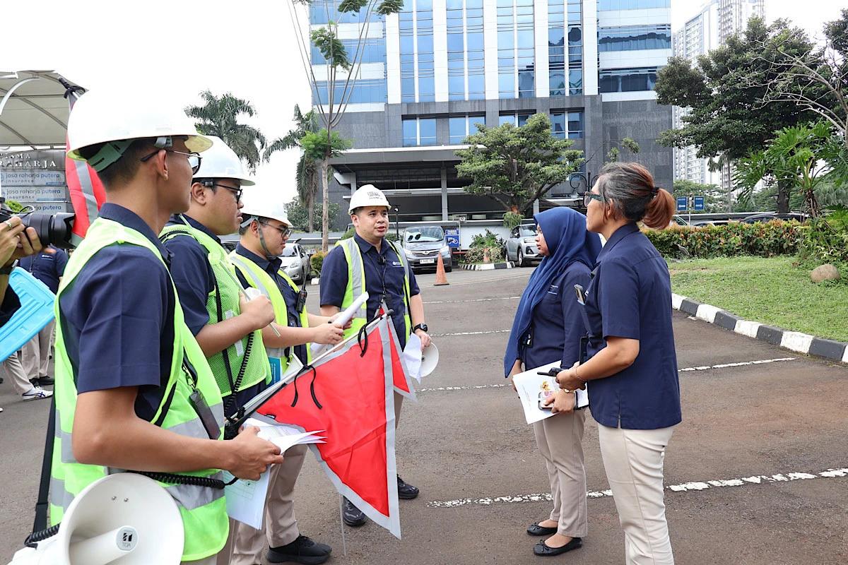 Jasaraharja Putera Gelar Simulasi Untuk Antisipasi Gempa Bumi dan Kebakaran