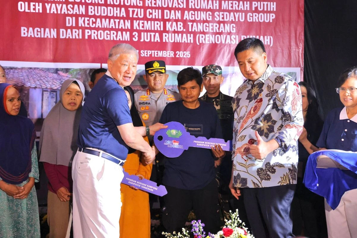Kolaborasi Buddha Tzu Chi & Agung Sedayu Wujudkan Harapan 115 Keluarga Punya Rumah Baru
