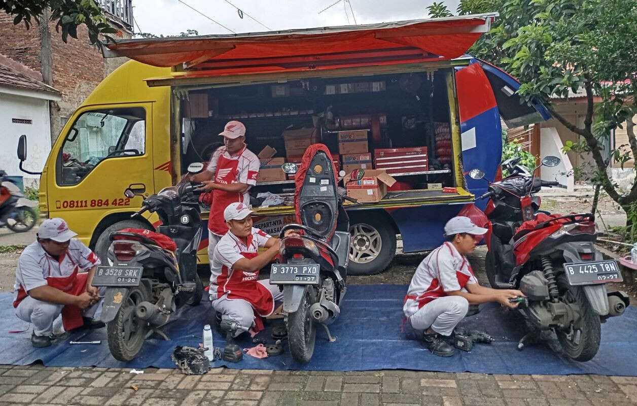 Peringati Hari Pers Nasional, Wahana Gelar Servis Motor Honda Gratis